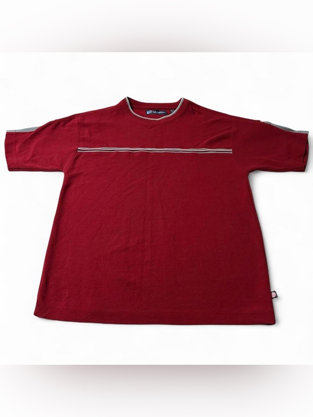 Vintage Y2K Point Zero Striped Surf Skate Shirt Red Size XL